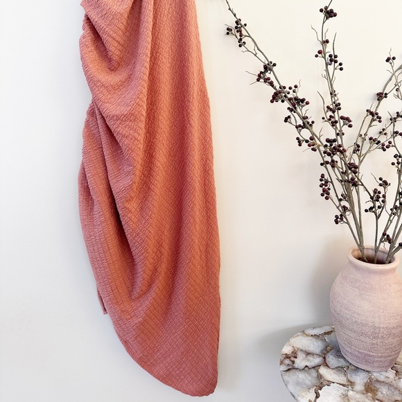 FORE Halter Ruched Midi Dress, Clay - Picture 3 of 6